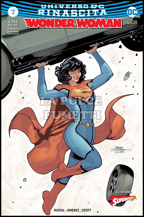 SUPERMAN L'UOMO D'ACCIAIO #    39 - WONDER WOMAN 7 - VARIANT - RINASCITA